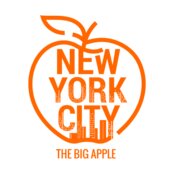 The Big Apple NYC  Orange 