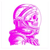 Skeleton Astronaut  Passion Pink 