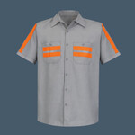 Men's Enhanced Visibility Industrial Work Shirt