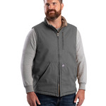 Men's Heartland Sherpa-Lined Washed Duck Vest