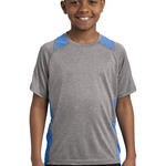 Youth Poly Heather Colorblock T-Shirt