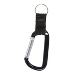 Carabiner With Strap And Split Ring Keychain