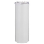 20oz Straight Stainless Steel Tumbler w/ Straw & Lid