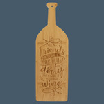 Bamboo Wine Bottle Cutting Board