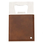 Credit Card Leatherette Bottle Opener 